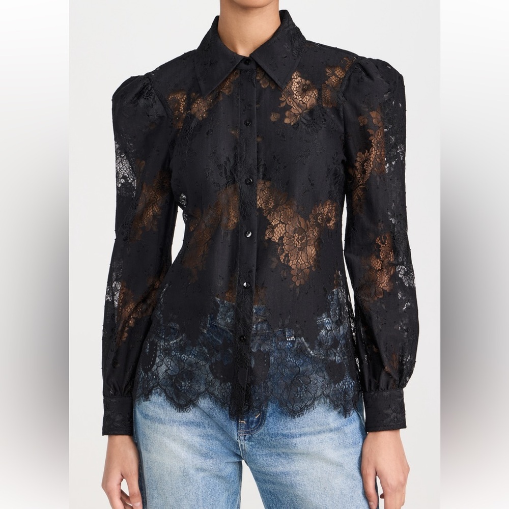 L'AGENCE Lace Blouse
